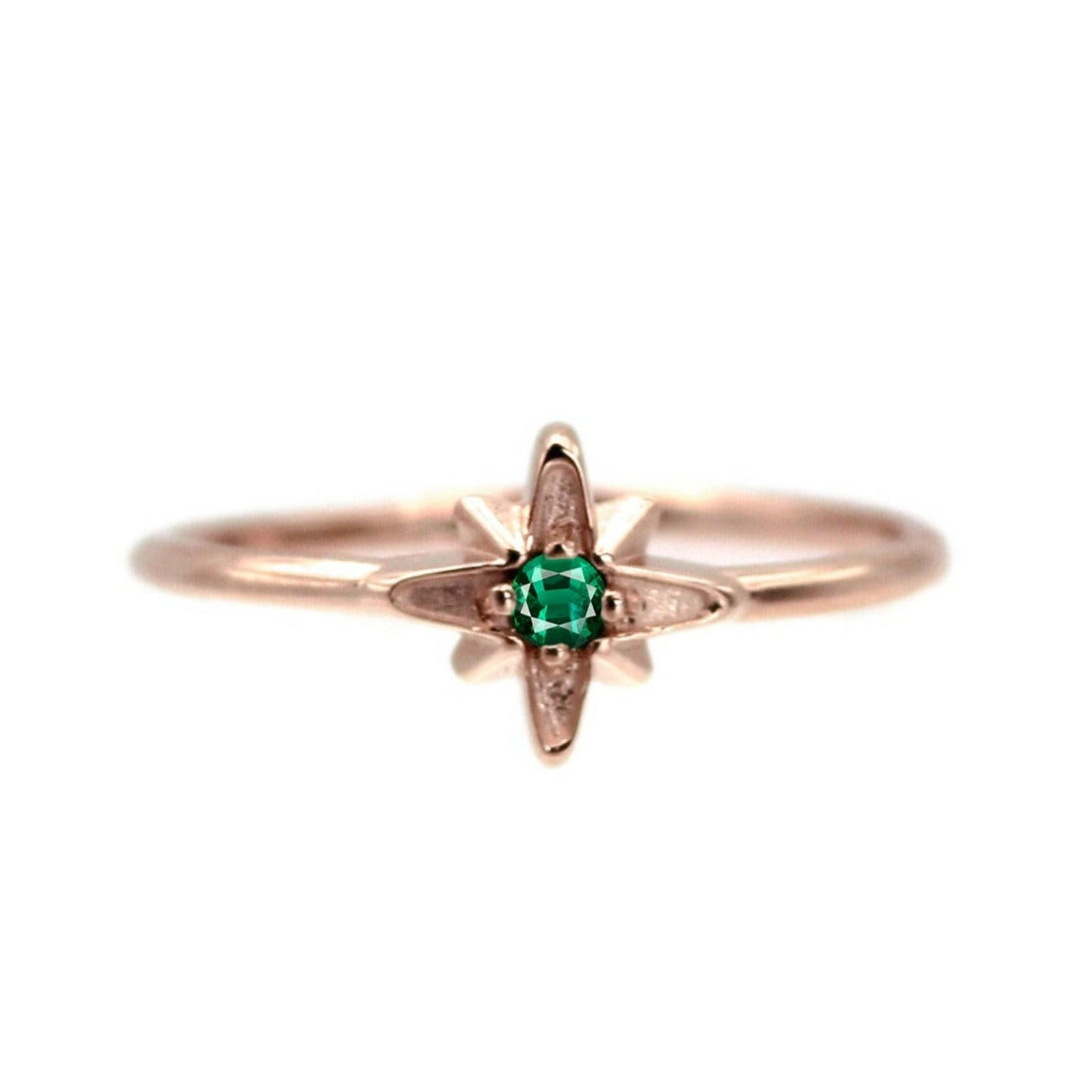 14k North Star Birthstone Ring | VicStone.NYC