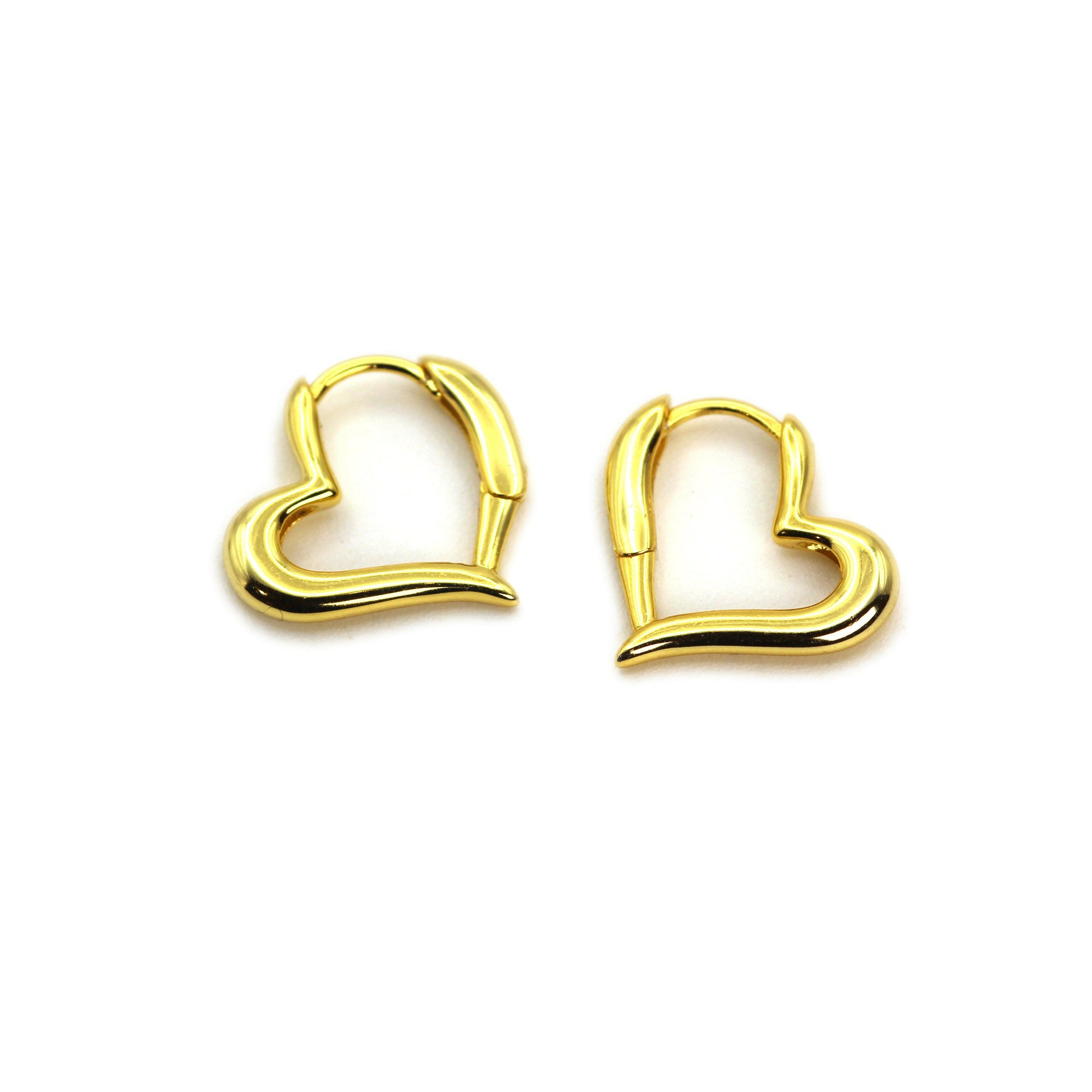 Unique Lovely Heart Shape Hoop Earrings.