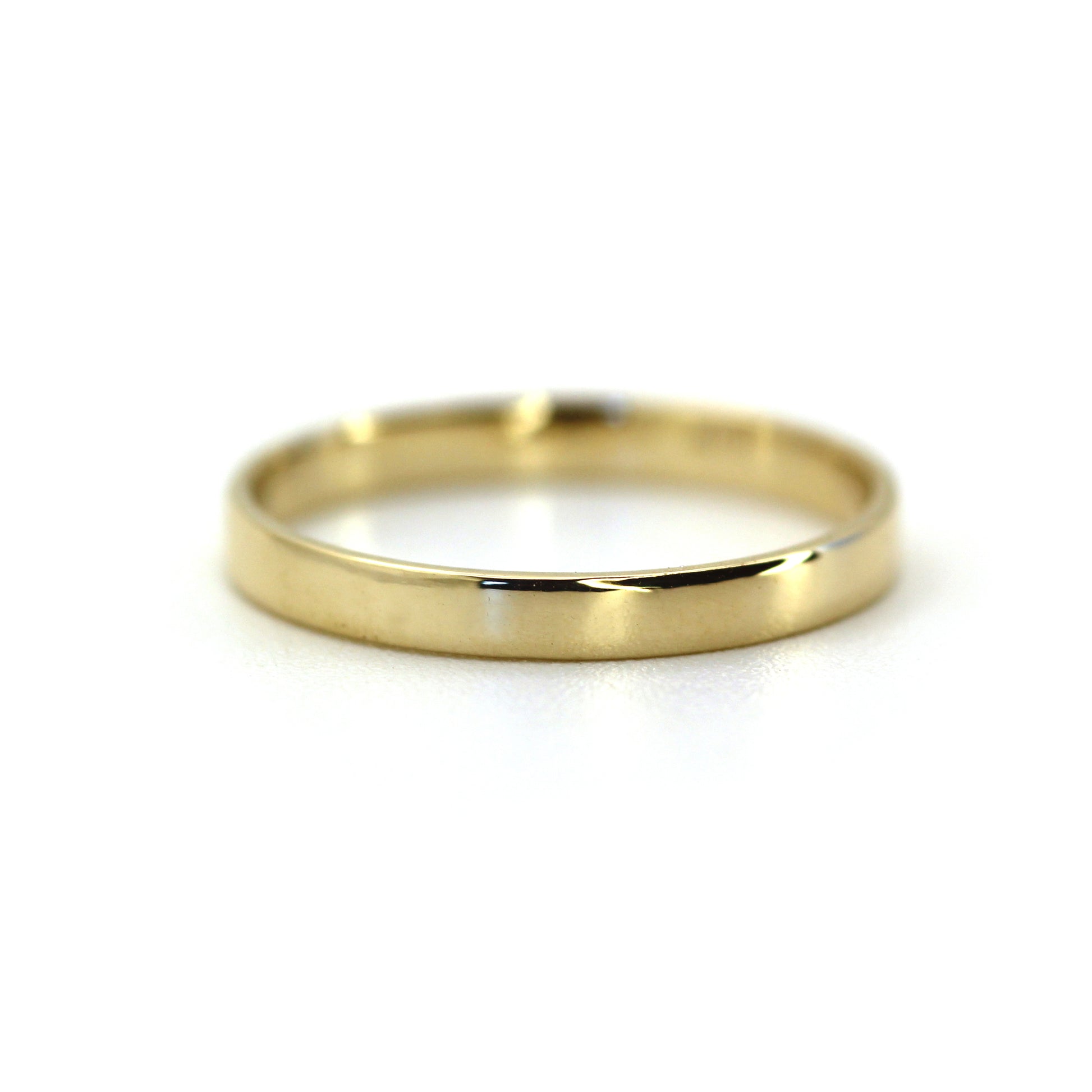 Modern Classic Yellow Solid Gold By High Polish - Handmade.