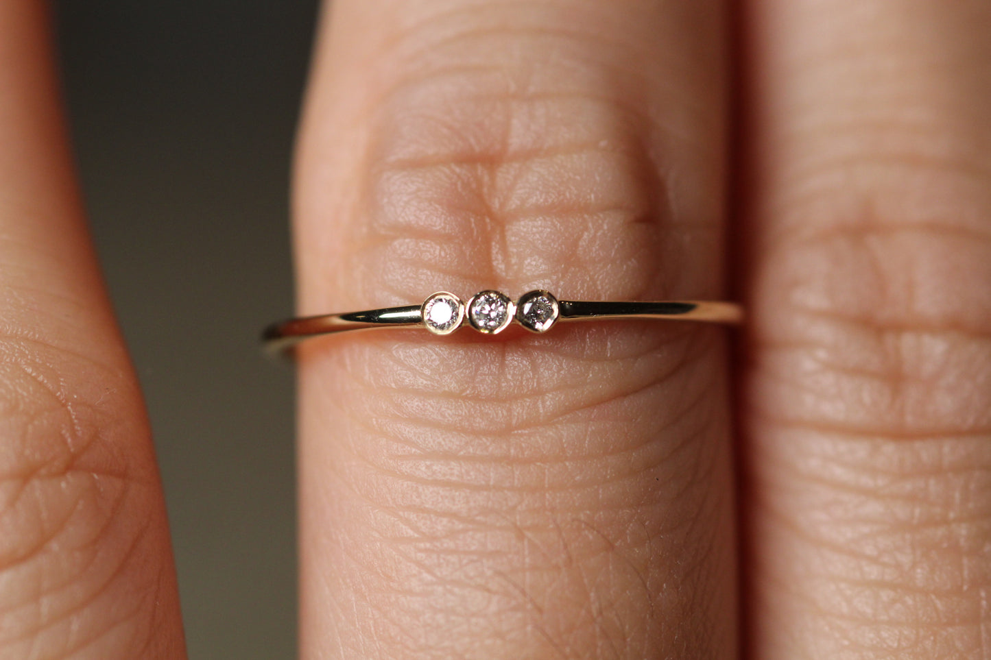 14k Trio Diamond Eternity Ring