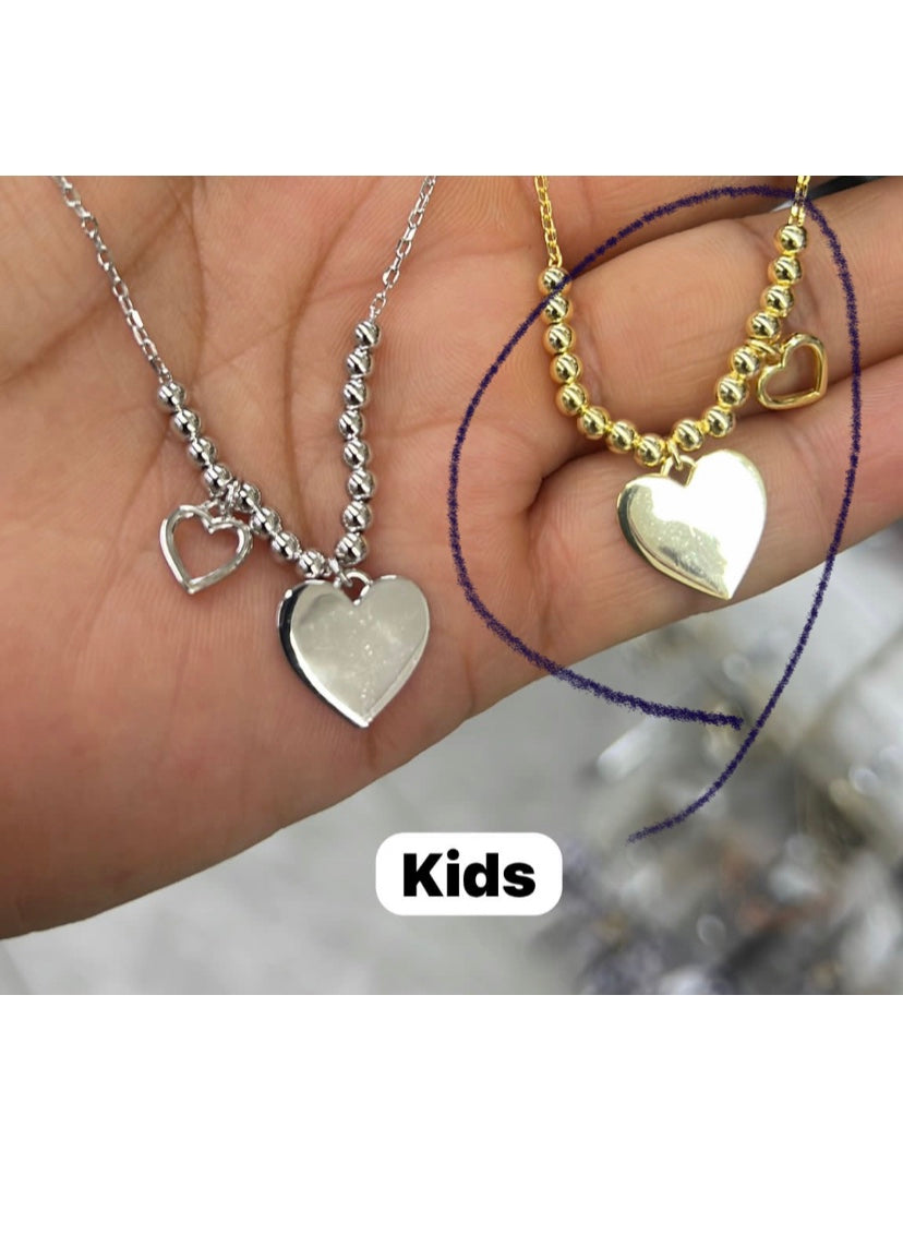 Heart Charms Bracelet for Kids ( custom order for Zai ).