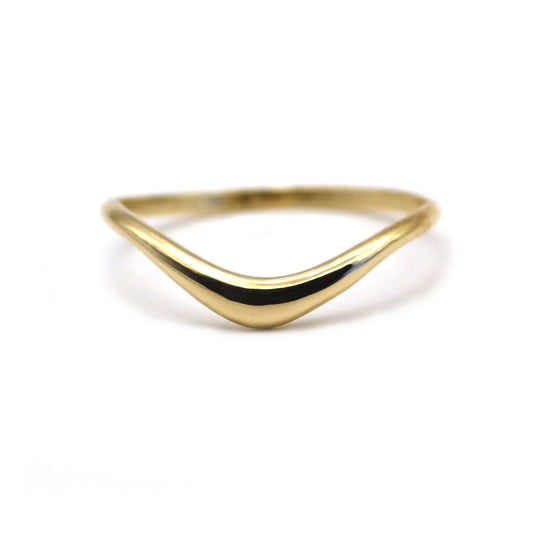 14K Soft Curve Yellow Gold Ring