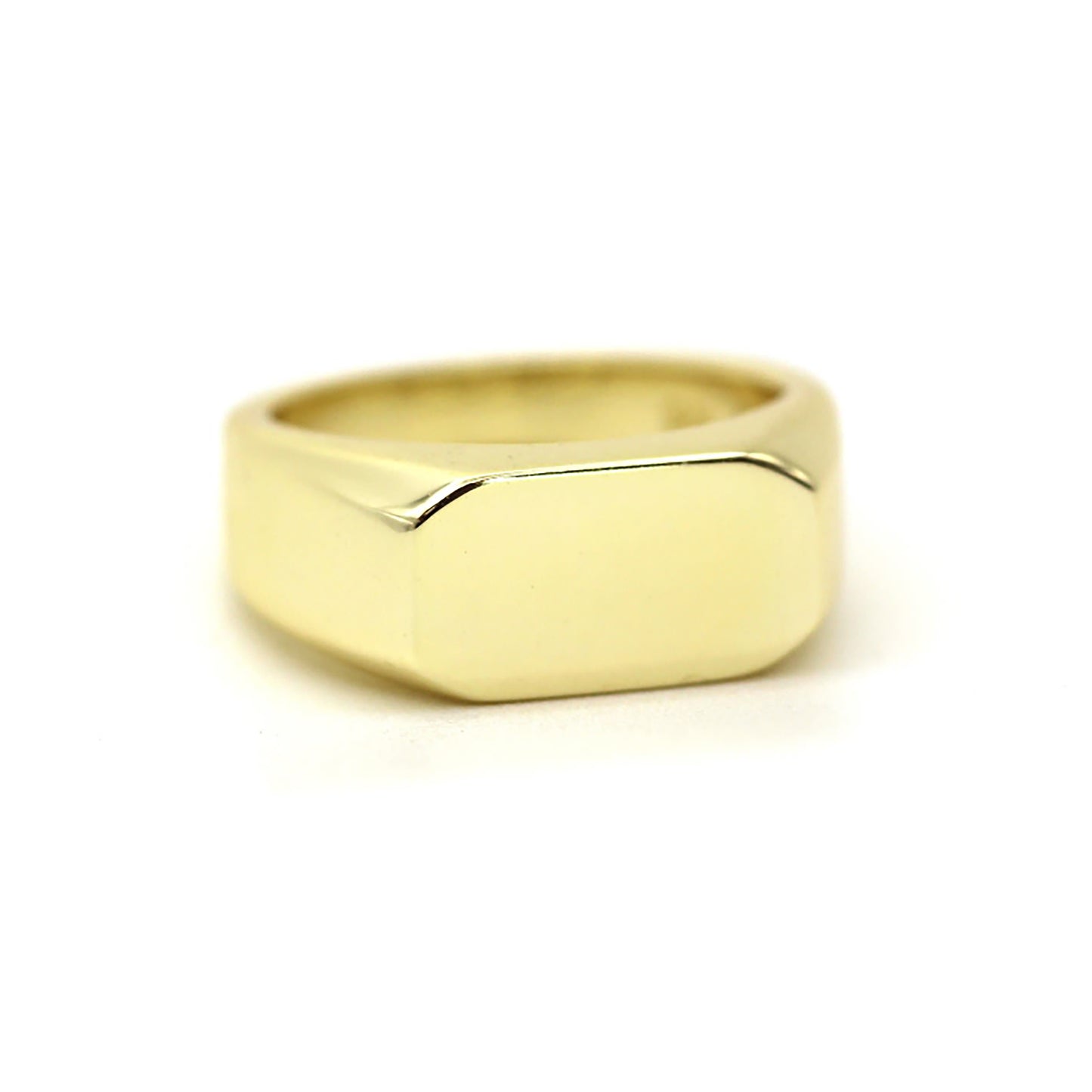 14k Gold Bold Signet Ring