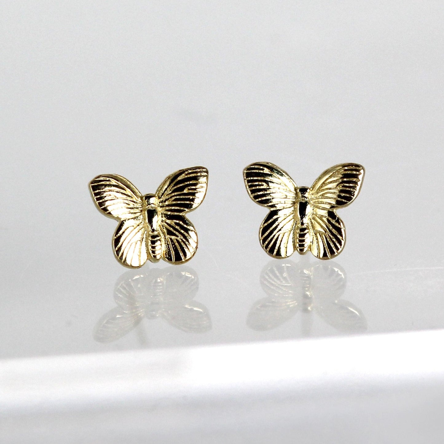 Butterfly Stud Earrings.