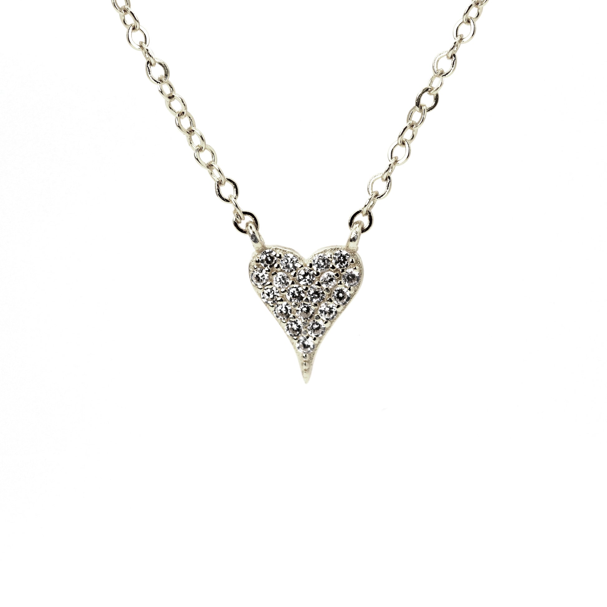 14k Diamond Heart Necklace.