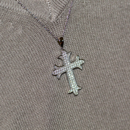 Diamond Cross Necklace with Diamonds.