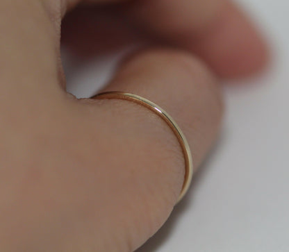 14k little thin ring - handcraft jewelry brand.