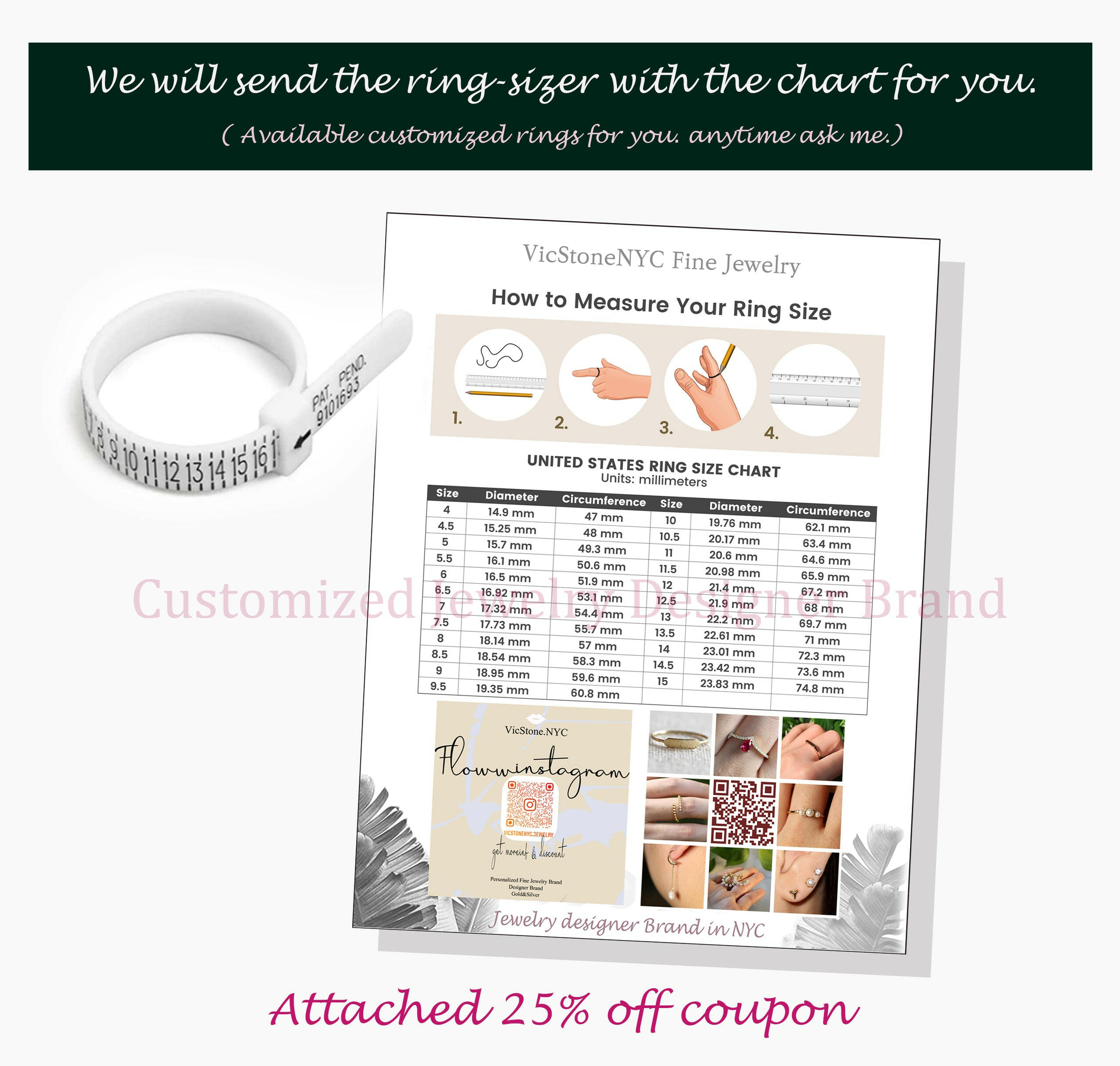 How to measure hot sale ring at home